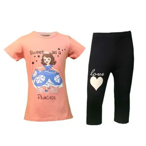 ست تی شرت و شلوارک دخترانه مدل سوفیا کد 25