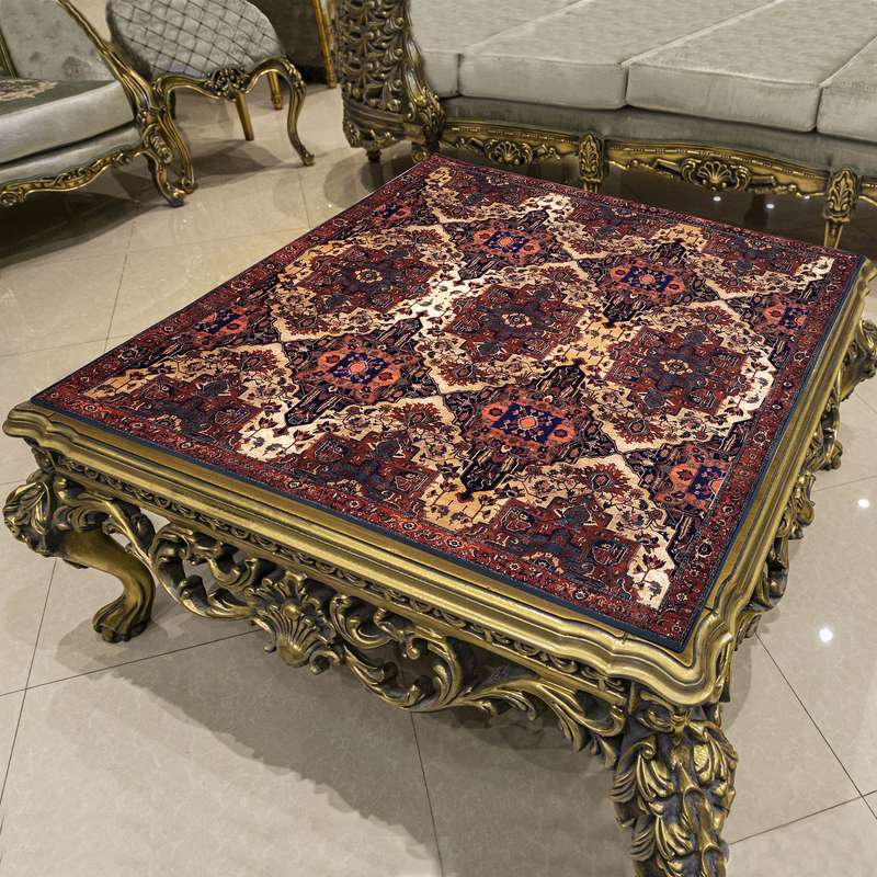 رومیزی طرح ترنج کد 100SQ