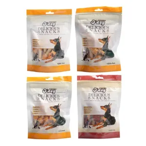 غذای تشویقی سگ اُداگ مدل Chicken & Beef Dumbbell وزن 1۰۰ گرم بسته 4 عددی