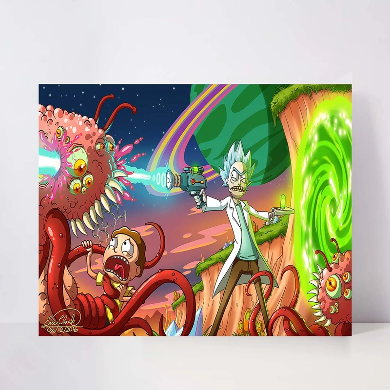 تابلو شاسی مدل rick and morty کد S-15033