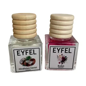 	 خوشبوکننده هوا خودرو ایفل مدل دسته گل و نارگیل کد Bouquet-Coconut حجم 10 میلی‌ لیتر بسته 2 عددی