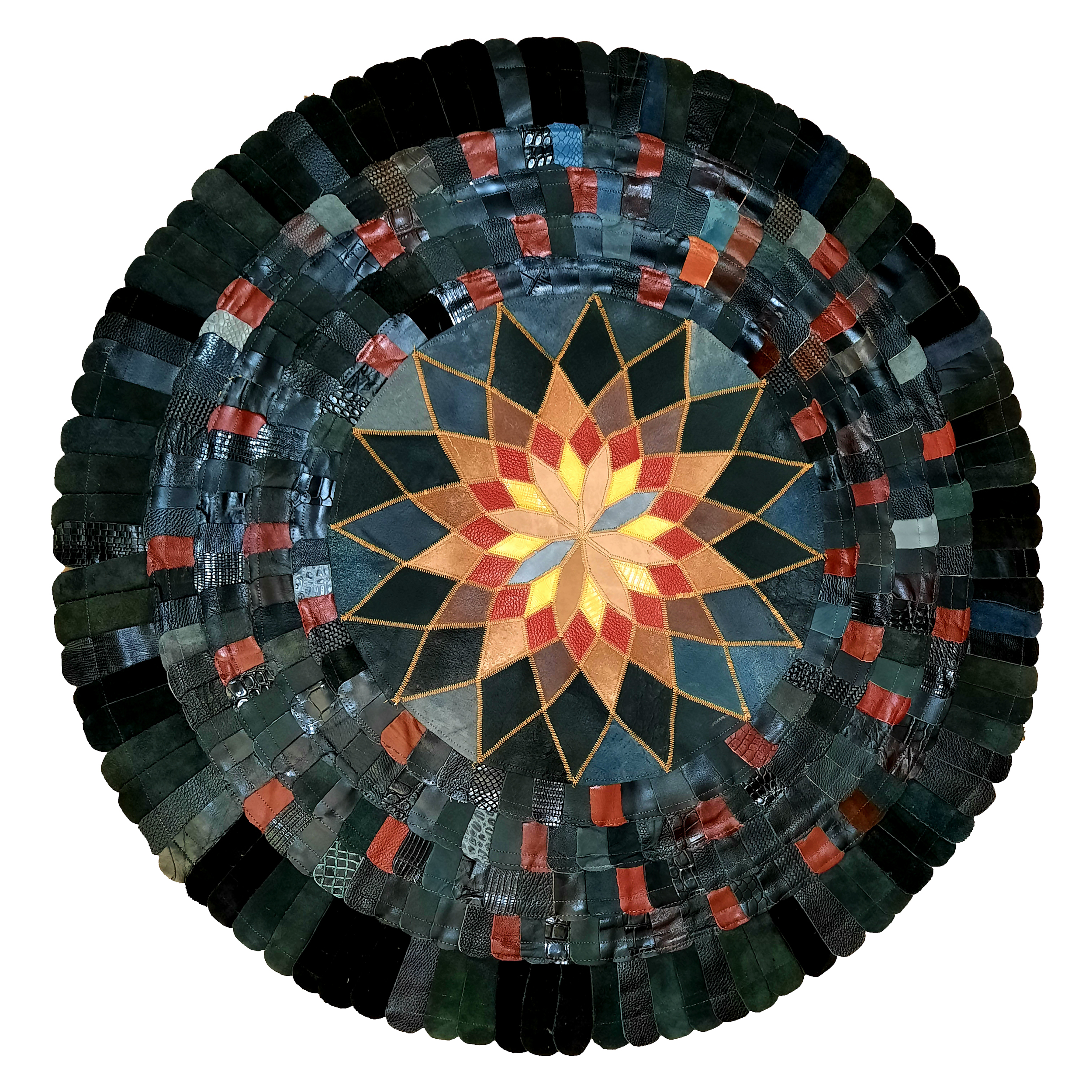 کلاژ فرش چرم و پوست کد 2001