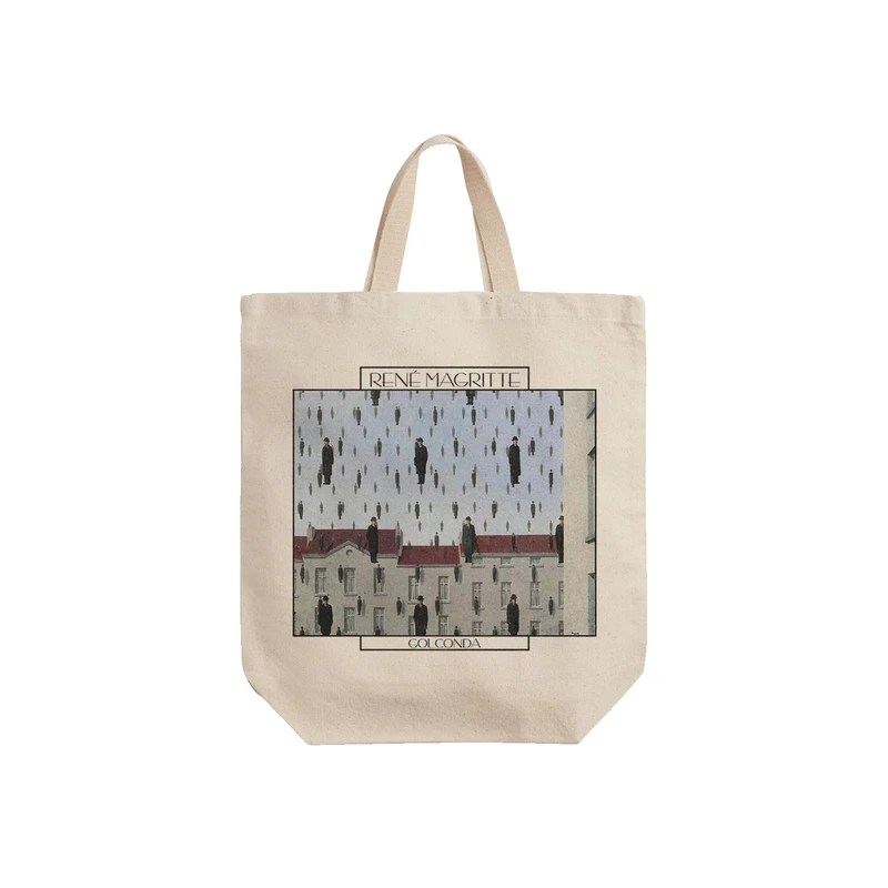 ساک خرید ترمه طراحان ایده مدل نقاشی گلکوندا از ماگریت کد art0378 - S