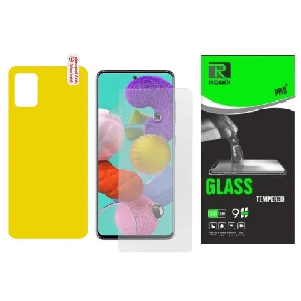 محافظ صفحه نمایش و پشت گوشی روبیکس مدل SA-A71مناسب برای گوشی موبایل سامسونگ Galaxy A71