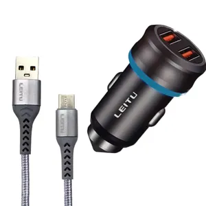 شارژر فندکی لیتو مدل LC-C2 به همراه کابل تبدیل USB-C