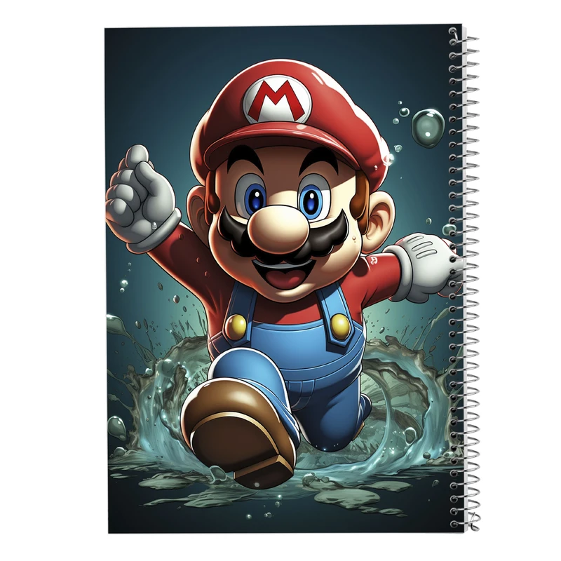 دفتر ژورنال نویسی 50 برگ مدوپد مدل نقطه ای طرح سوپرماریو super mario کد DF2885