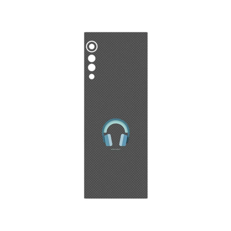 برچسب پوششی ماهوت مدل Minimal Headphone Icon مناسب برای گوشی موبایل ال جی Velvet 5G