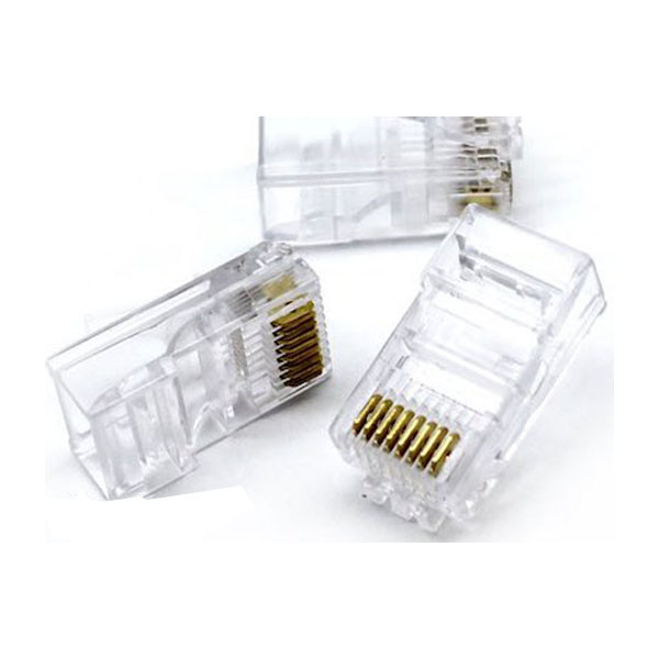 سوکت شبکه امپ مدل Cat6 بسته 100 عددی 3