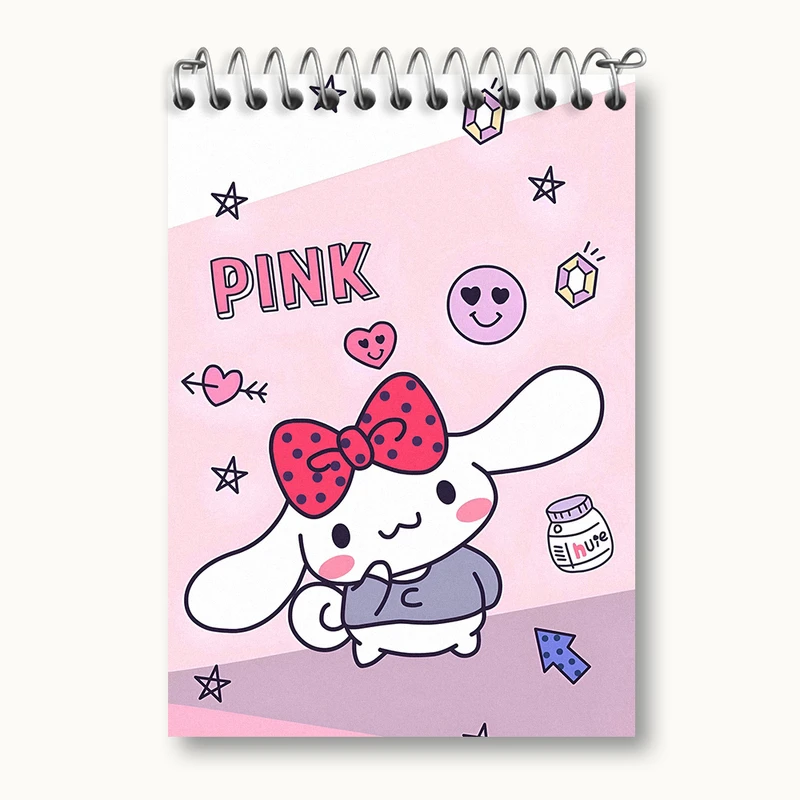 دفتر یادداشت 50 برگ خندالو طرح سینامونرول هلو کیتی کد N4774