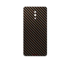 MAHOOT Glossy-Brown-Fiber Cover Sticker for Oppo Reno