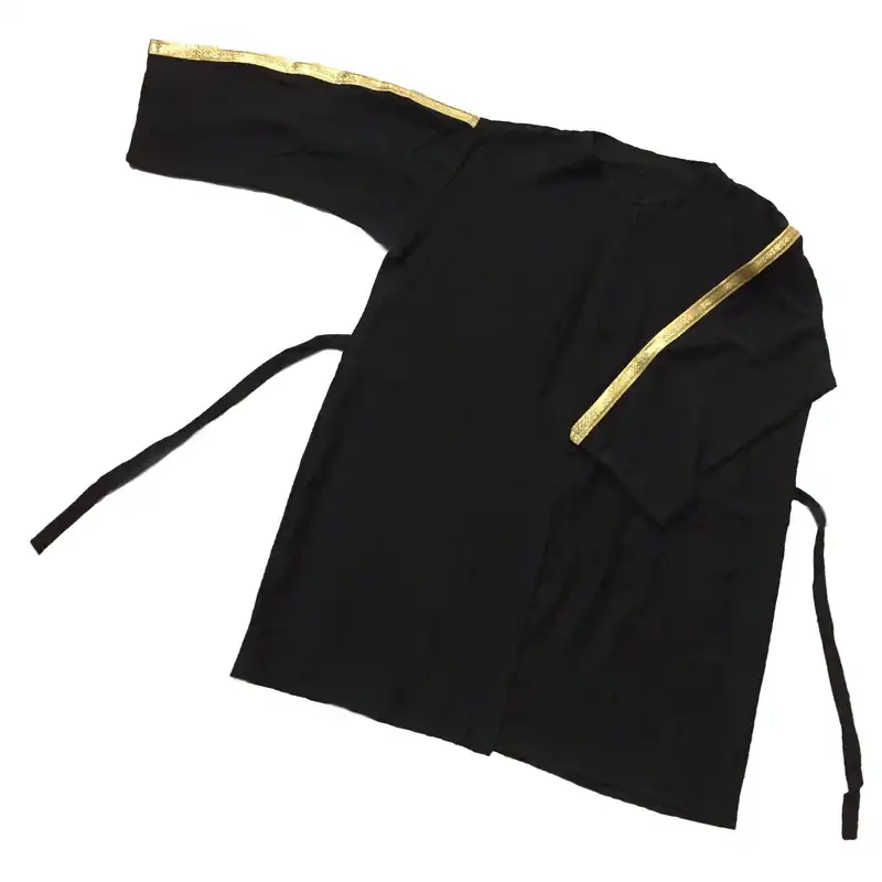 مانتو زنانه مدل بابوس نخی tm-2680 رنگ مشکی