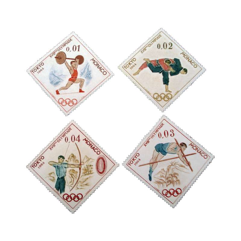 تمبر یادگاری مدل ورزشی کد bc-1887 مجموعه 4 عددی