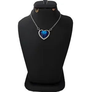 گردنبند نقره زنانه سواروسکی مدل قلب 