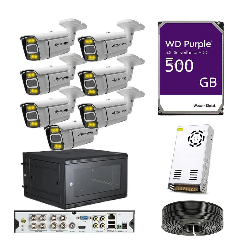 سیستم امنیتی مدل CAMERA 7 - AXESSLINK مجموعه 7 عددی