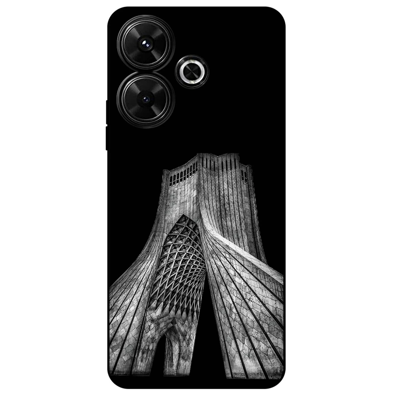 کاور مگافون طرح برج آزادی مدل 8263 مناسب برای گوشی موبایل شیائومی Redmi 13 4G
