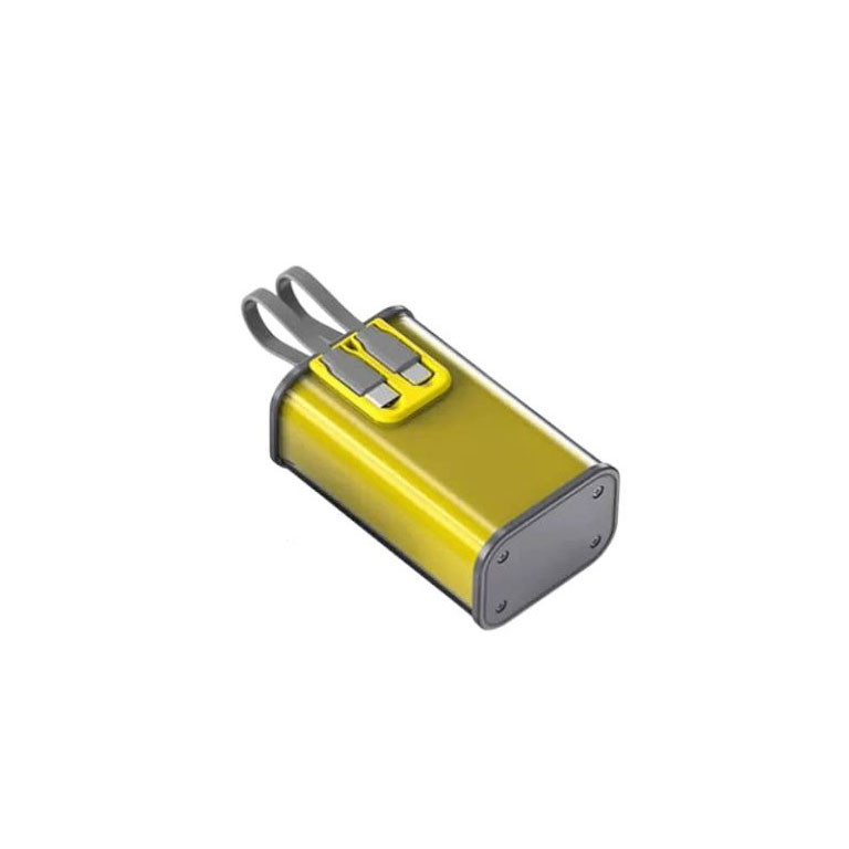 پاوربانک 22.5 وات مدلp189 ظرفیت 10000 میلی آمپر ساعت به همراه دو عدد کابل USB-C و لایتنینگ
