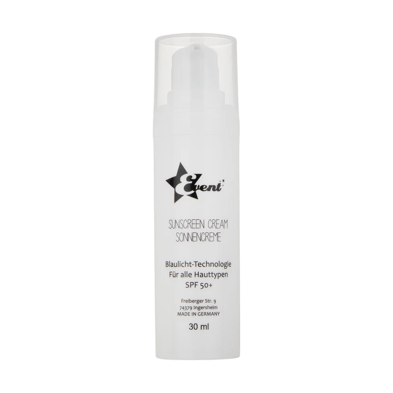 کرم ضد آفتاب بی‌رنگ ایونت، SPF 50، مدل Blue Light Technology، مناسب انواع پوست با حجم 30 میلی لیتر، محافظت‌کننده در برابر  اشعه‌های UVA و UVB و فاقد پارابن، دارای فرمولاسیون فاقد چربی، با ماندگاری 2 ساعته