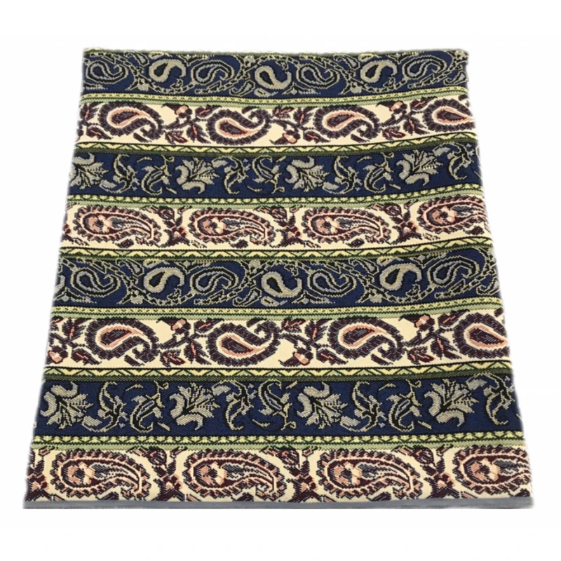 روفرشی مدل جاجیم ترکمن تراکم بافت طرح 2 رو کد 04 زمینه کرم