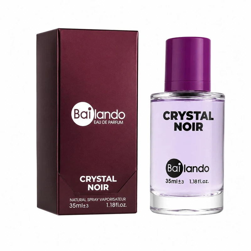 عطر جیبی زنانه بایلندو مدل Crystal Noir با رایحه گرم و تلخ حجم 35 میلی‌لیتر