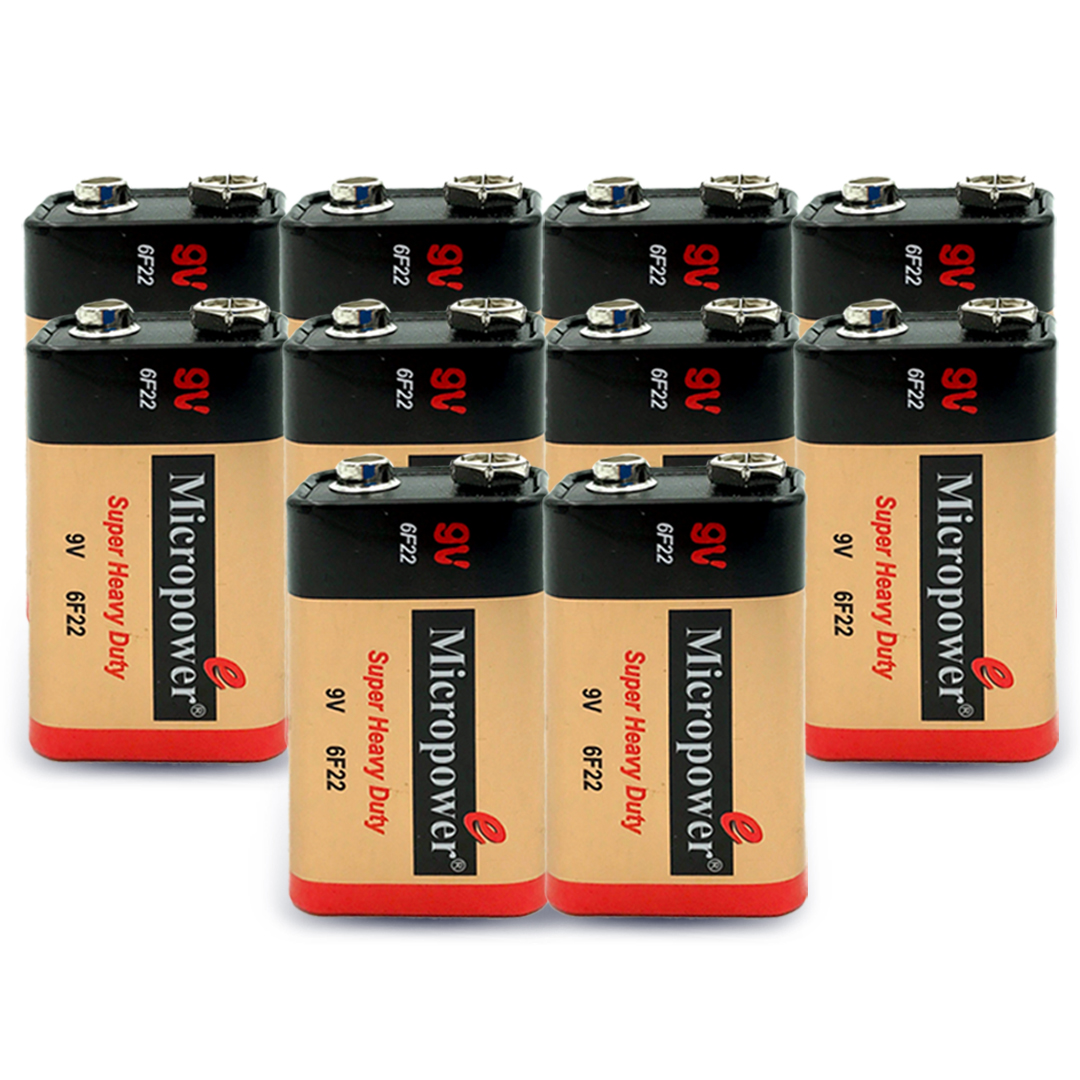 نقد و بررسی باتری کتابی میکروپاور مدل (S)9v-6F22 بسته 10 عددی توسط خریداران