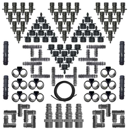 لوازم آبیاری قطره ای روان ریز مدل BETA-99 مجموعه 99 عددی