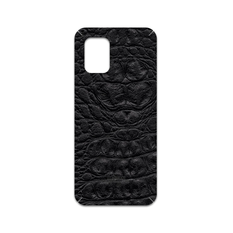 برچسب پوششی ماهوت مدل Black-Crocodile-Leather مناسب برای گوشی موبایل شیائومی Mi 10 Lite 5G