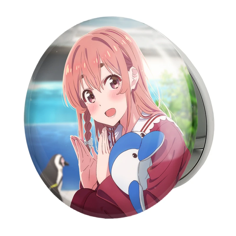 آینه جیبی خندالو طرح ساکوراساوا انیمه کانوجواوکاری مدل تاشو کد 18252 