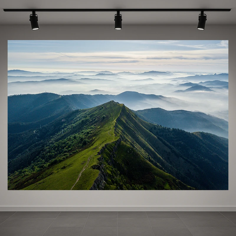 پوستر طرح قله سرسبز مدل منظره بهشتی کد PD1311132