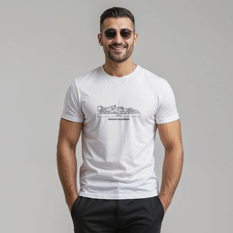 تی شرت آستین کوتاه مردانه مدل 14040210a رنگ سفید