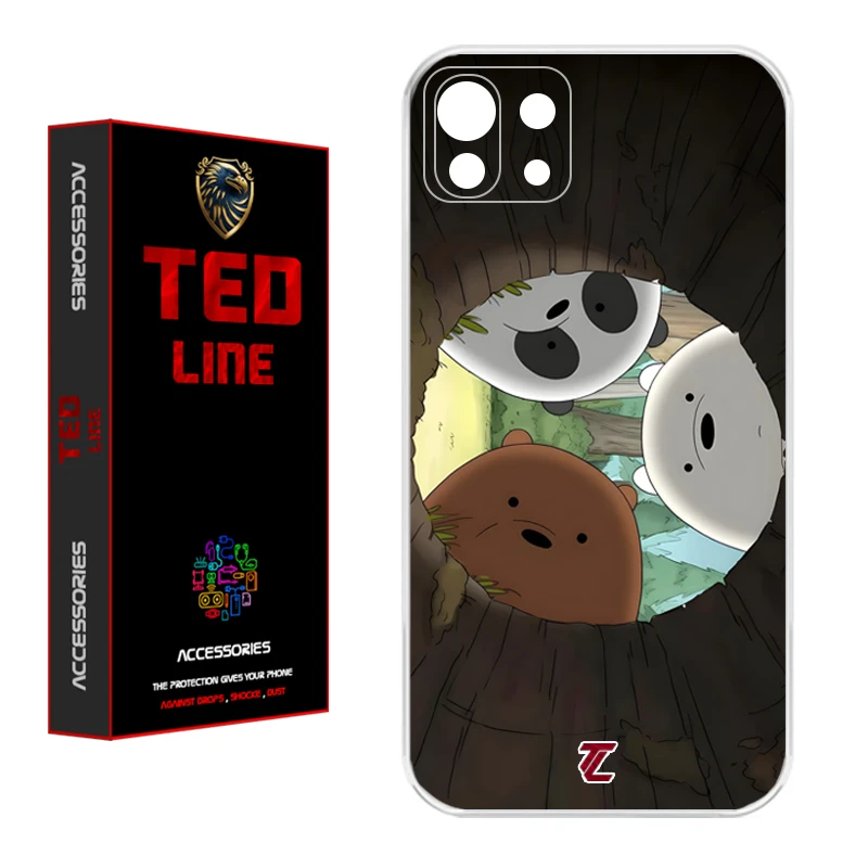 کاور تد لاین طرح خرسی کد 1101 مناسب برای گوشی موبایل شیائومی Mi 11 Lite