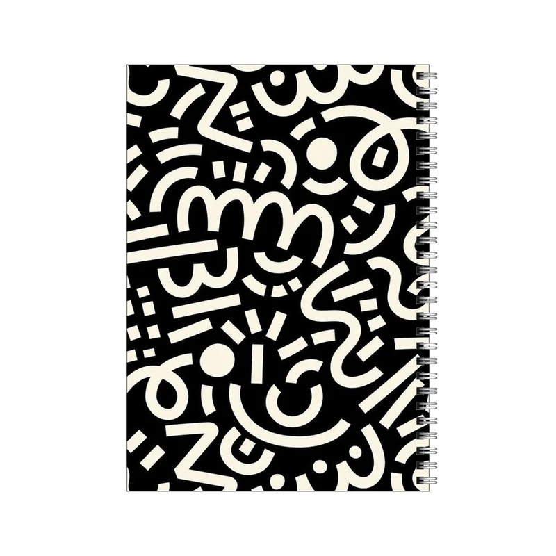 دفتر مشق 80 برگ بامبیلیپ طرح پترن  انواع خطوط کد 2491459