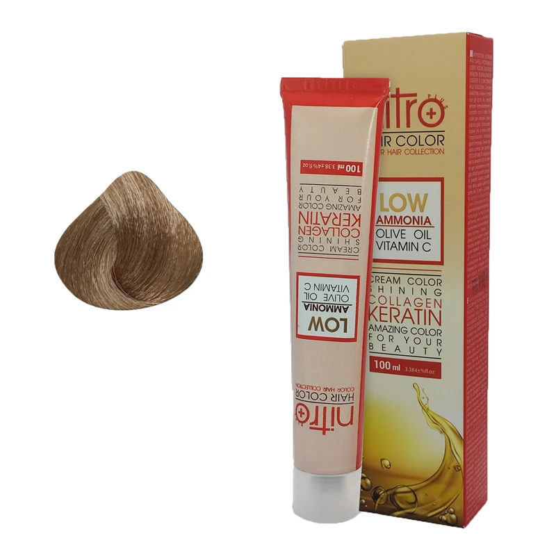 رنگ مو نیترو پلاس شماره 9.3 حجم 100 میلی‌لیتر رنگ بلوند زیتونی روشن