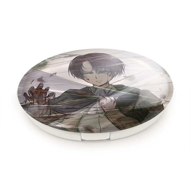 آینه جیبی خندالو طرح لیوای انیمه اتک آن تایتان Attack on Titan مدل تاشو کد 18619 آینه جیبی خندالو طرح لیوای انیمه اتک آن تایتان Attack on Titan مدل تاشو کد 18619