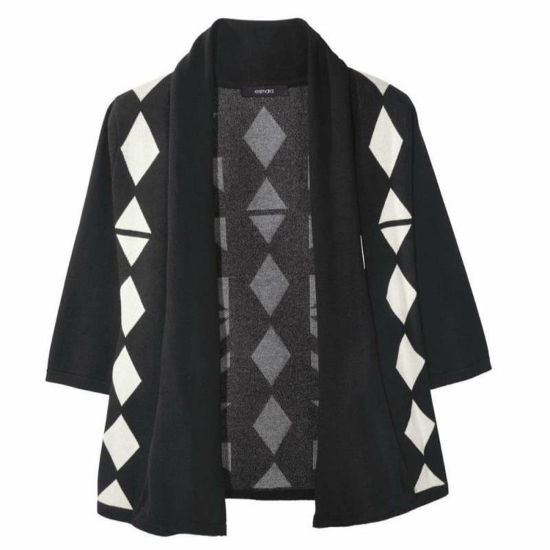ژاکت زنانه اسمارا طرح لوزی کد 1004p