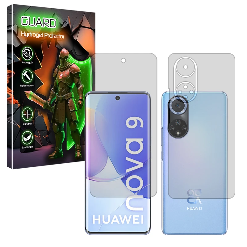 محافظ صفحه نمایش مات گارد مدل Tough مناسب برای گوشی موبایل هوآوی nova 9 به همراه محافظ پشت گوشی