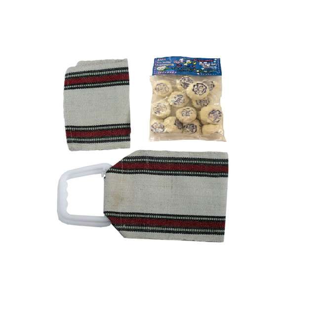کیسه و روشور حمام مدل K001 مجموعه 3 عددی