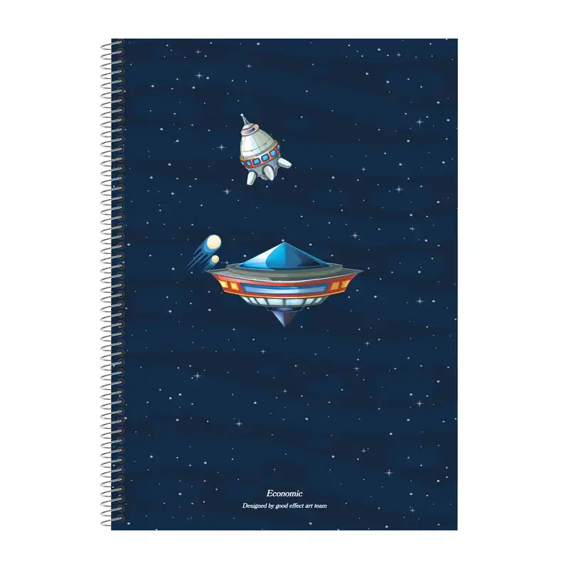 دفتر مشق 50 برگ اکونومیک مدل Galaxy