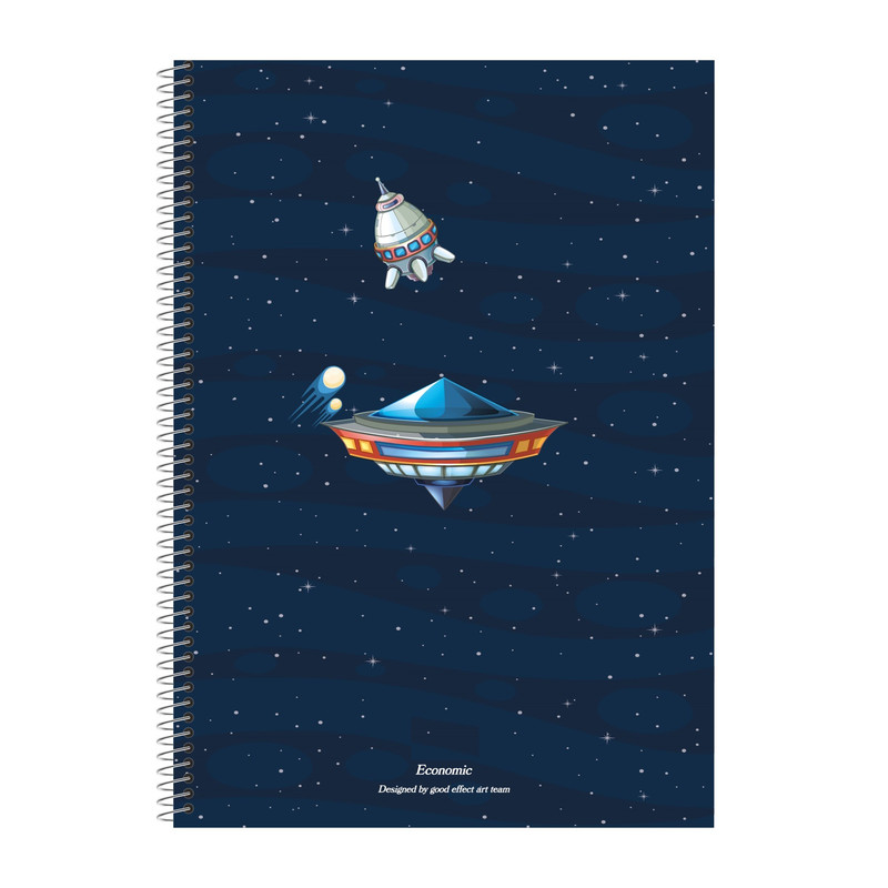 دفتر مشق 50 برگ اکونومیک مدل Galaxy