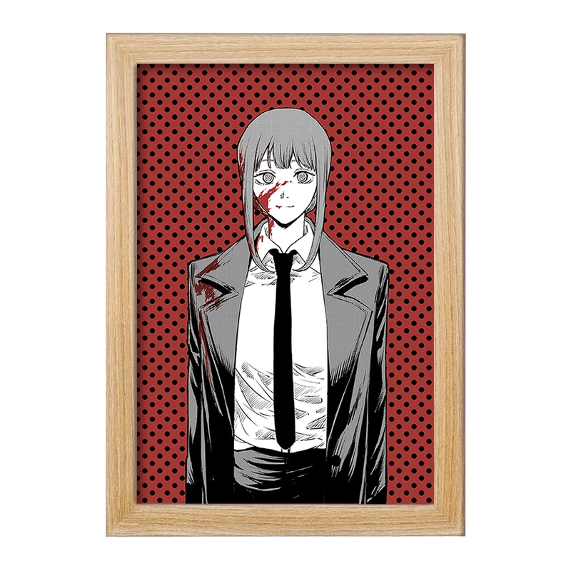 تابلو خندالو مدل ماکیما انیمه مرد اره ای Chainsaw Man  کد 17947