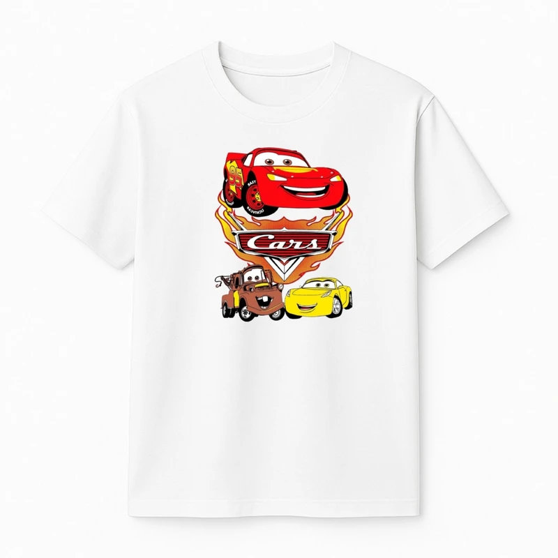 تی‌شرت آستین کوتاه پسرانه مدل ماشین ها کد v10 