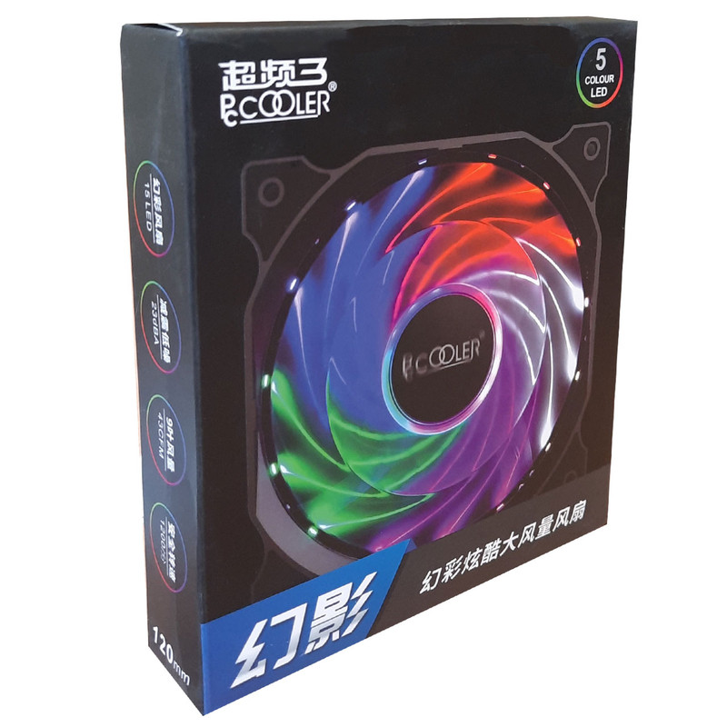 فن کیس پی سی کولر مدل F120 RGB 1