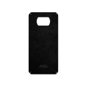 MAHOOT Black-Chamois-Leather Cover Sticker for Xiaomi Poco X3 NFC