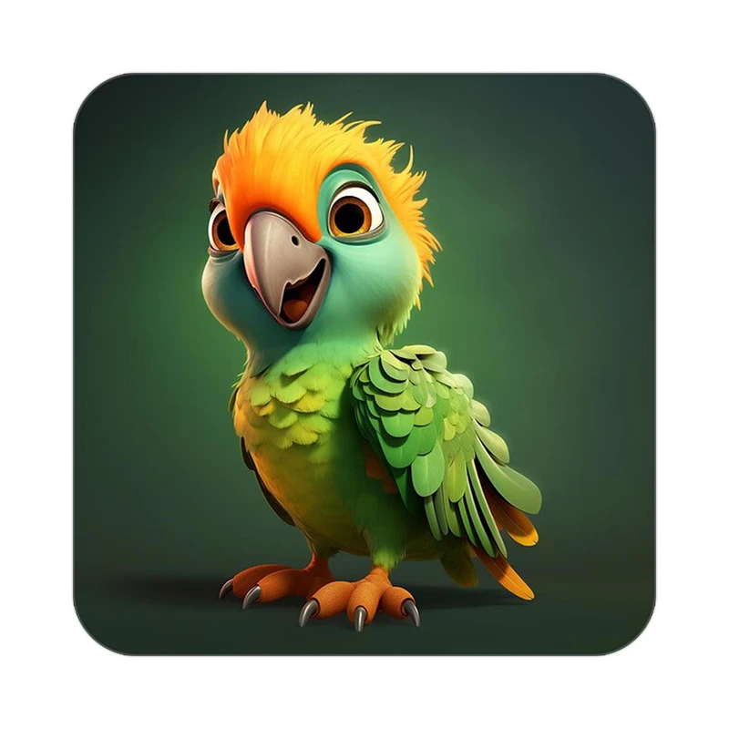 زیر لیوانی کاکتی طرح حیوانات کارتونی مدل mp28027