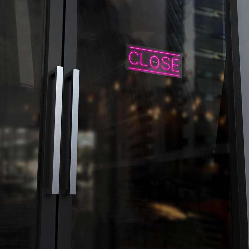 چراغ دیواری نئون دیزاین طرح Close_PN
