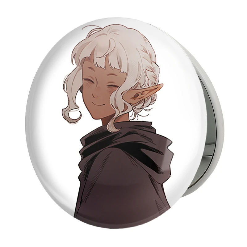 آینه جیبی خندالو طرح ثیستل انیمه خوشمزه در سیاه چال مدل تاشو کد 35871