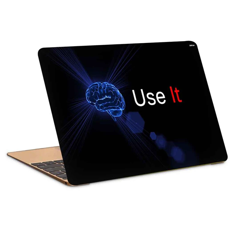 استیکر لپ تاپ طرح use your brainکد c-956مناسب برای لپ تاپ 15.6 اینچ