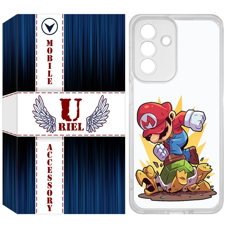 کاور یوریل مدل Clear کد 64 طرح ماریو مناسب برای گوشی موبایل سامسونگ Galaxy A26