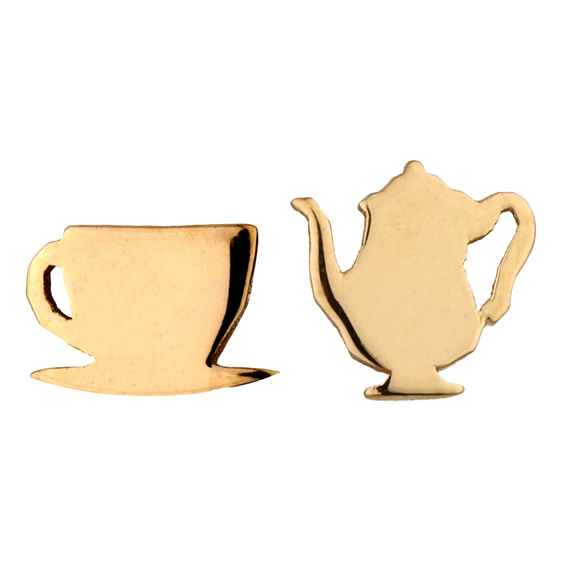 گوشواره میخی طلا 18 عیار زنانه نیکان گلد مدل CX 533