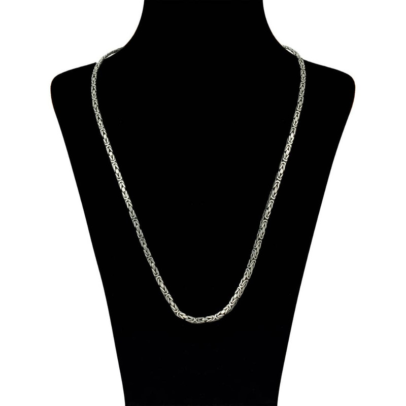 زنجیر نقره مردانه مدل 11