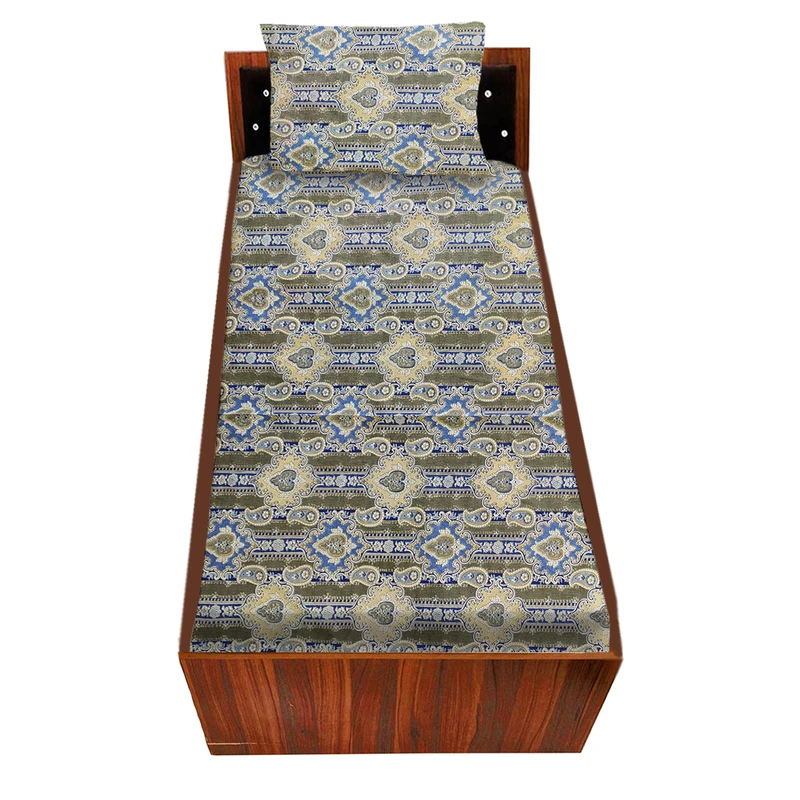 سرویس ملحفه سندس مدل ترمه کد F872 یکنفره 2 تکه